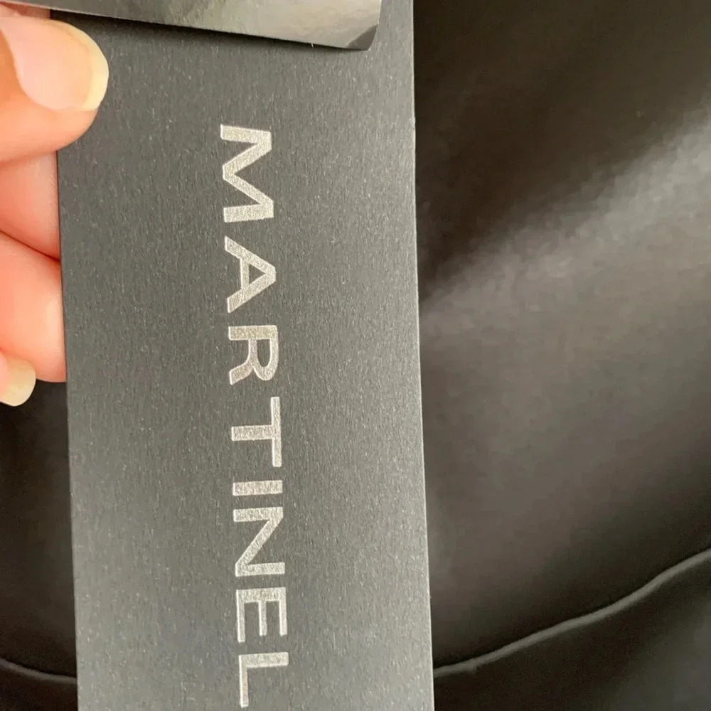 🩵Martinelli Black Satin Blouse (size 44 ITL) Holidays Black Tie Formal - Picture 12 of 16